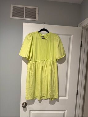 a new day Neon Lime Crewneck Tee
